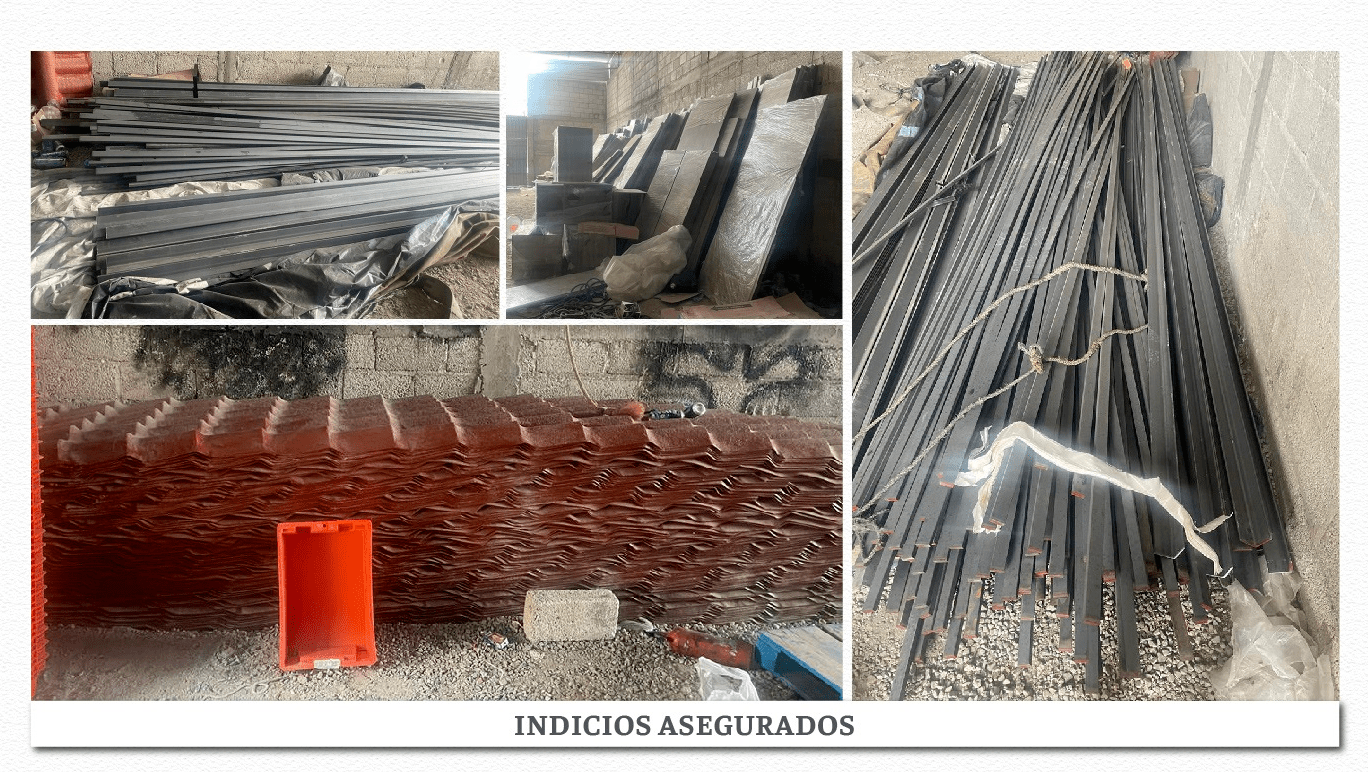 Durante cateo en Texmelucan, la Fiscalía de Puebla recupera 260 piezas de construcción