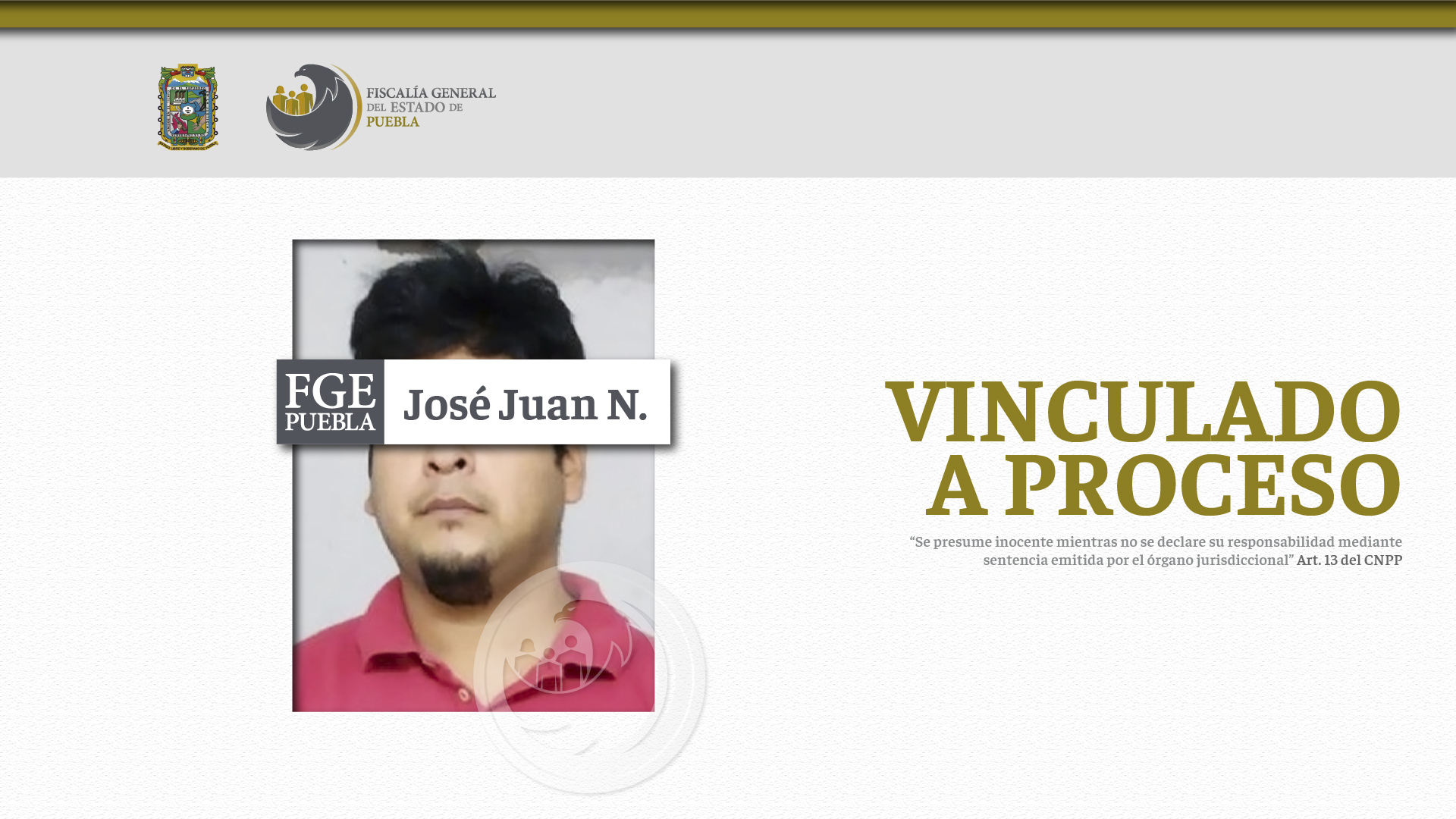 Vinculan a proceso al presunto homicida de un niño en Quimixtlán