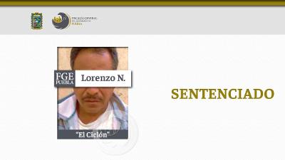 FGE Puebla logró 50 años de prisión contra “El Ciclón”, presunto líder criminal