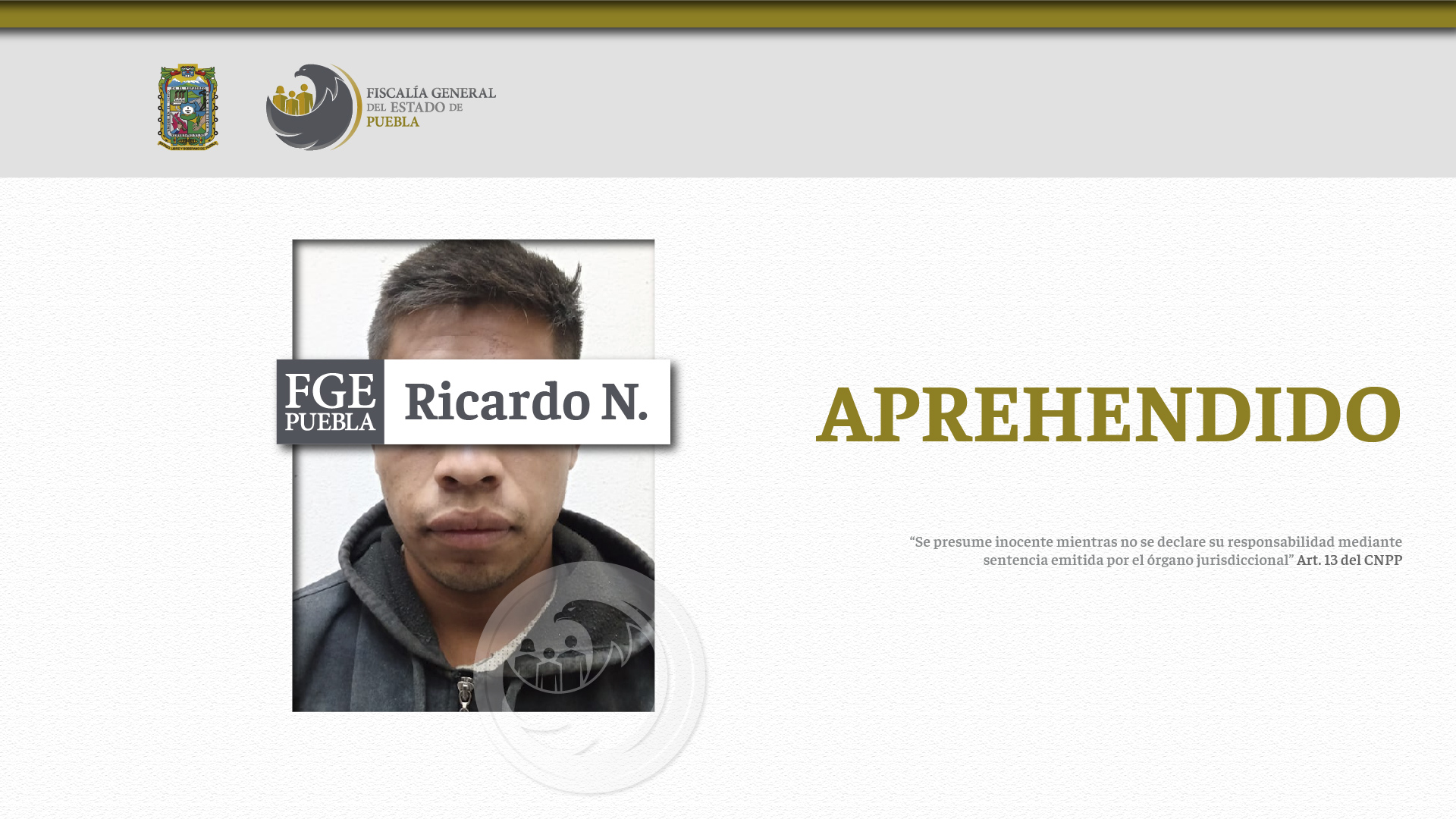 Ya está en la cárcel Ricardo, quien violó a su sobrina Yaz, una niña de 7 años que murió en el hospital “La Margarita”