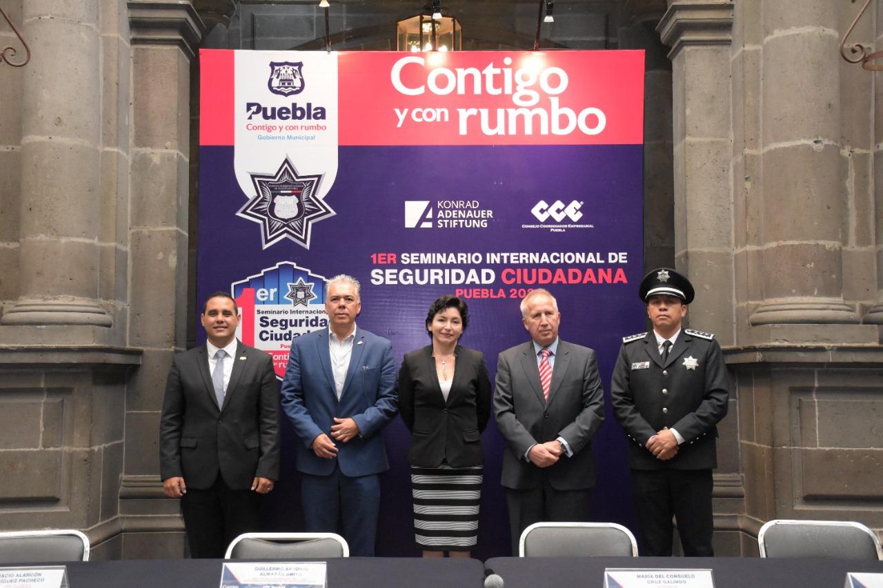 Puebla capital será sede del Primer Seminario Intencional de Seguridad Ciudadana