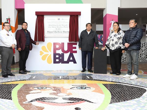 Barbosa Huerta inaugura obras de remodelación del Mercado de El Alto sin Eduardo Rivera; es mejor separados,  resaltó