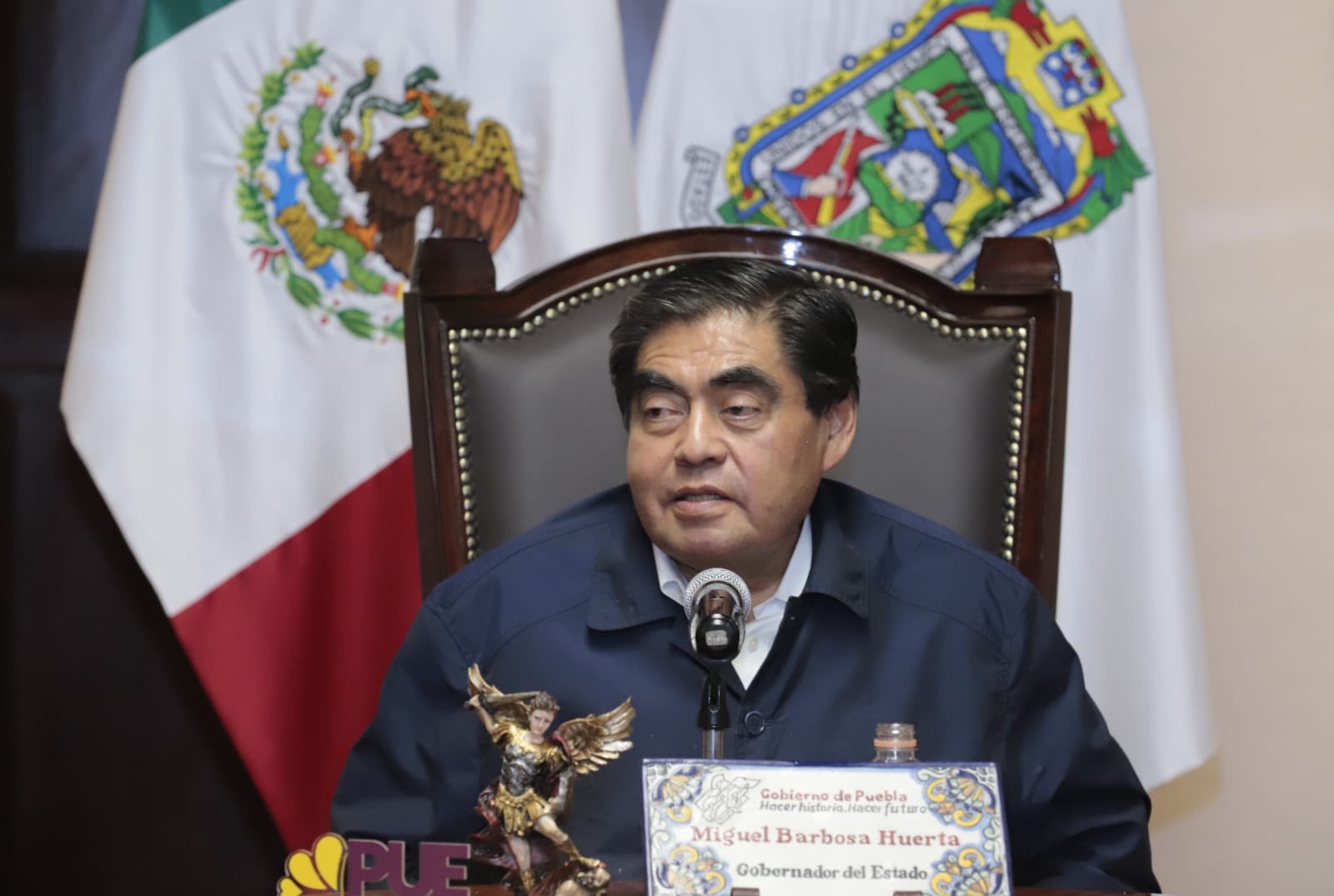 Celebra Miguel Barbosa la ruptura de la alianza Va Por México