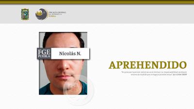 Aprehendió Fiscalía Puebla a investigado por abuso sexual en un centro educativo