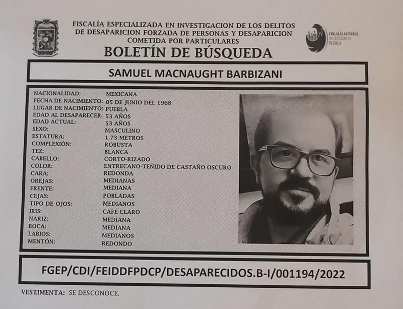 Artista plástico poblano reportado como desaparecido es hallado muerto en motel de Puebla 