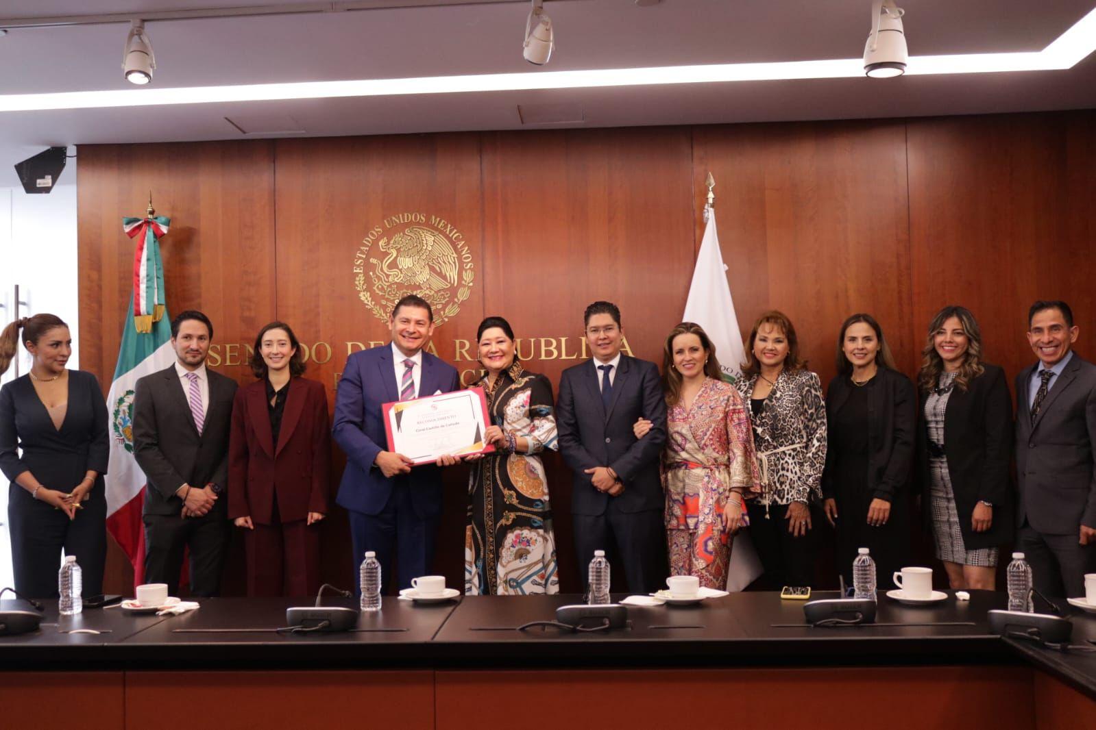 En el Senado se reconoce y respeta la trayectoria de las mujeres reafirmó Alejandro Armenta
