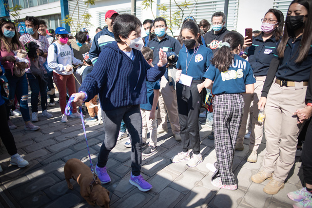 Con caminata perruna, BUAP promueve la salud de las personas y el vínculo con sus mascotas 