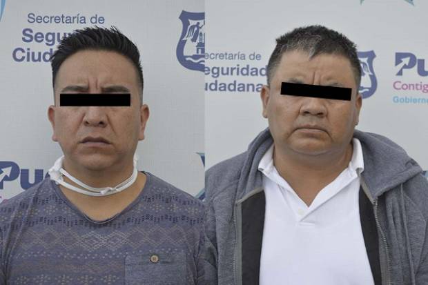 Caen dos asaltantes de cuentahabientes en la capital poblana