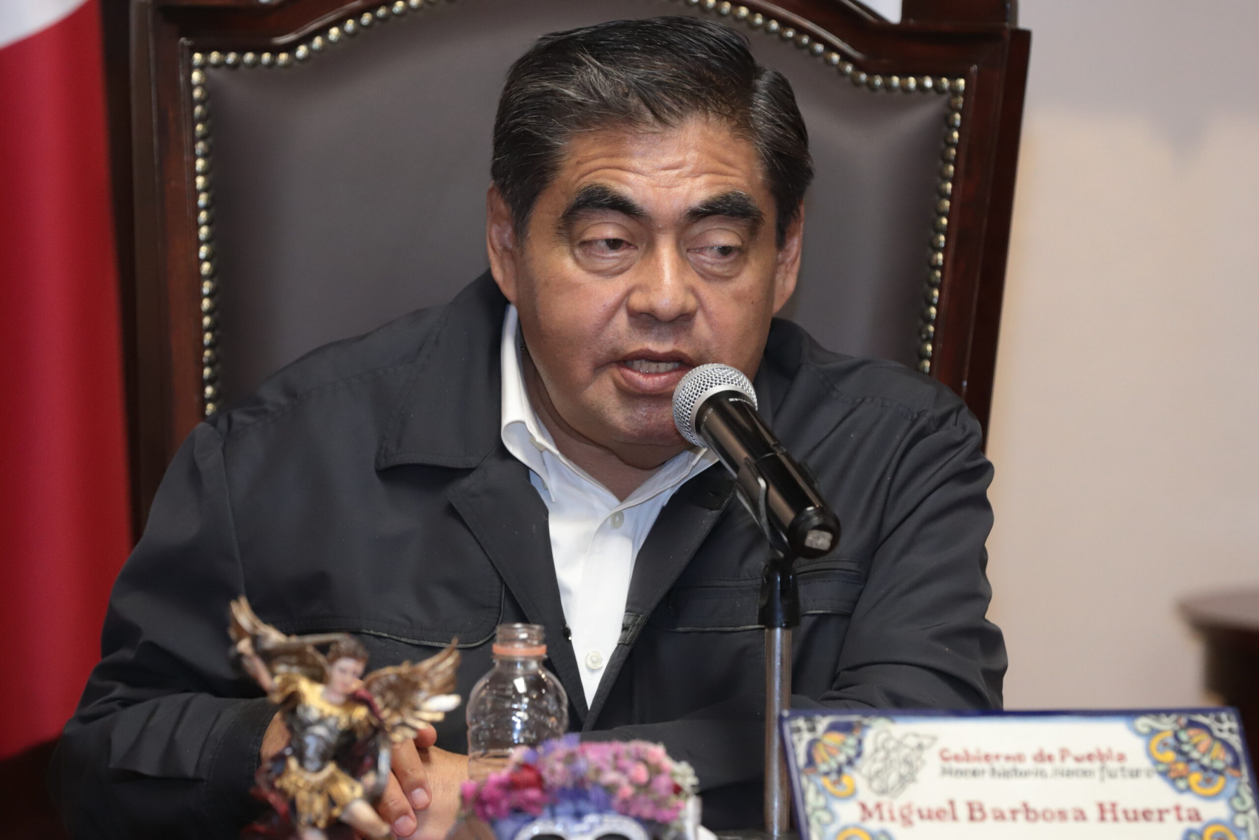 El gobierno no trata con rajones: Barbosa sobre maestros que protestaron en Ayoxuxtla