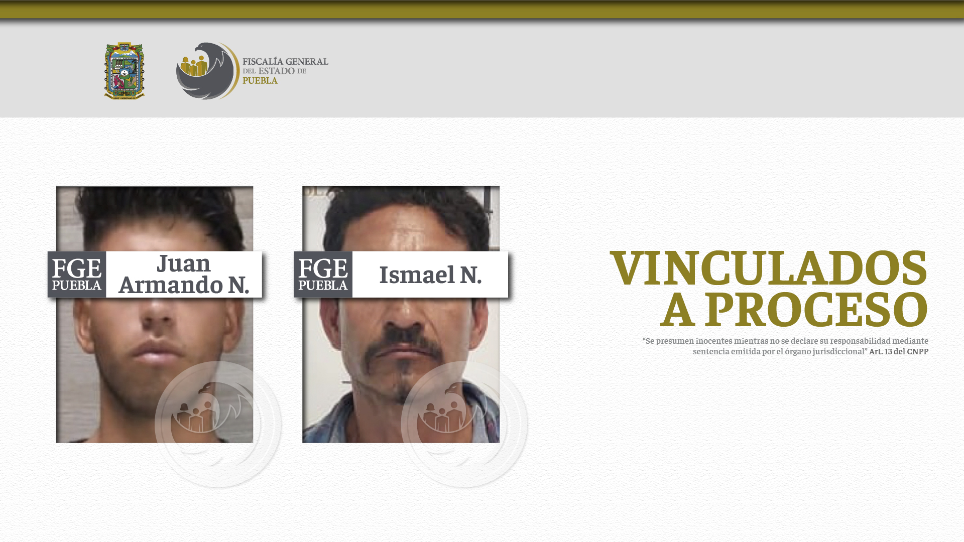 Vinculan a proceso a presuntos homicidas de Atlixco