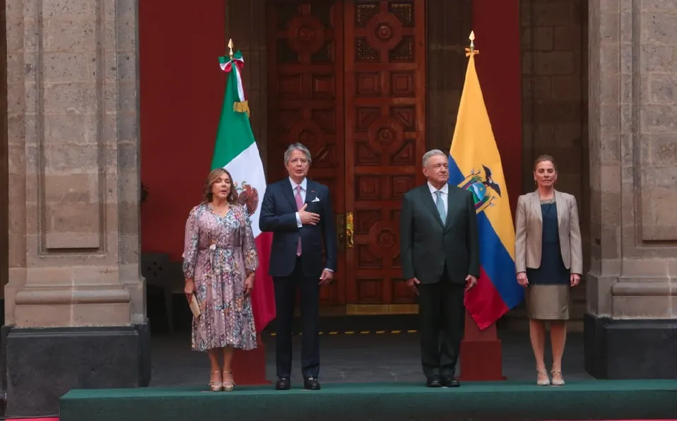 AMLO se reúne con Guillermo Lasso, presidente de Ecuador