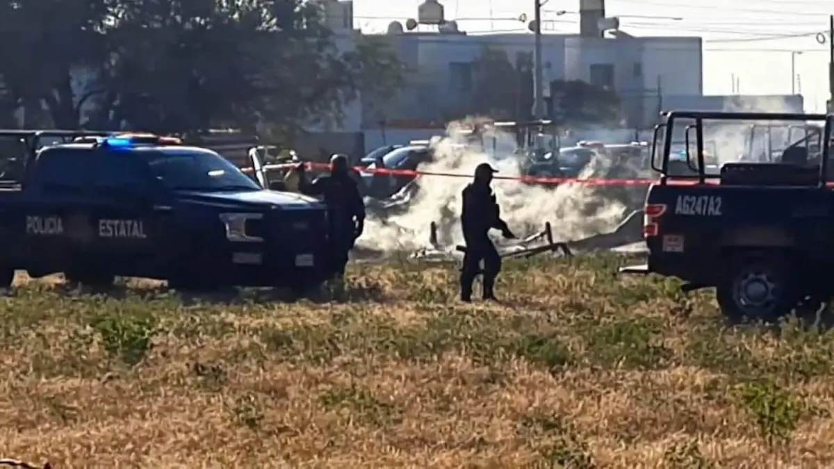 Sujetos armados dispararon contra el helicóptero antes de desplomarse
