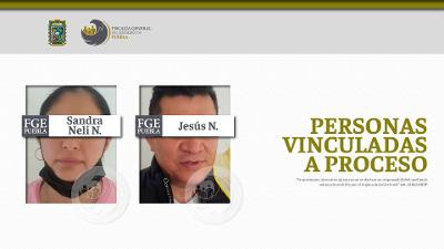 Por el delito de homicidio la FGE obtuvo vinculación a proceso de Sandra Neli N. y Jesús N.