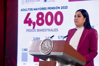 Pensión de personas adultas mayores aumenta a cuatro mil 800 pesos bimestrales