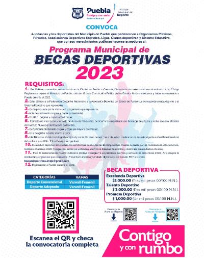 Este año el Ayuntamiento de Puebla otorgará becas deportivas