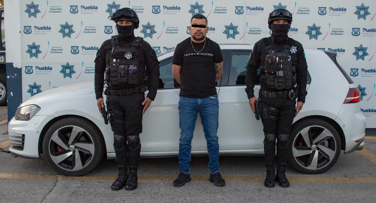 Policía municipal detiene a “El Chino’, integrante de la banda de “Los Lampones”.