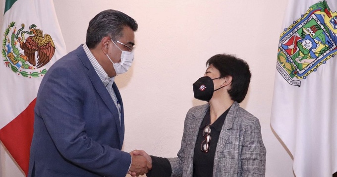 Sergio Salomón y Lilia Cedillo tuvieron su primera reunión; acuerdan trabajo conjunto&nbsp;