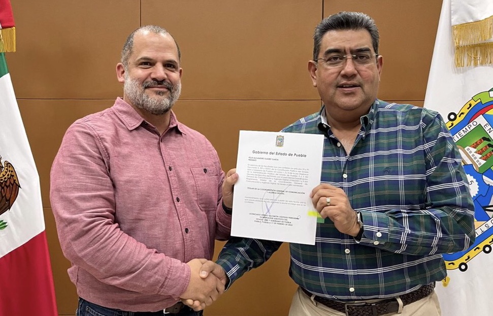 Alejandro Suárez fue nombrado nuevo  titular de Comunicación Social del Gobierno de Puebla
