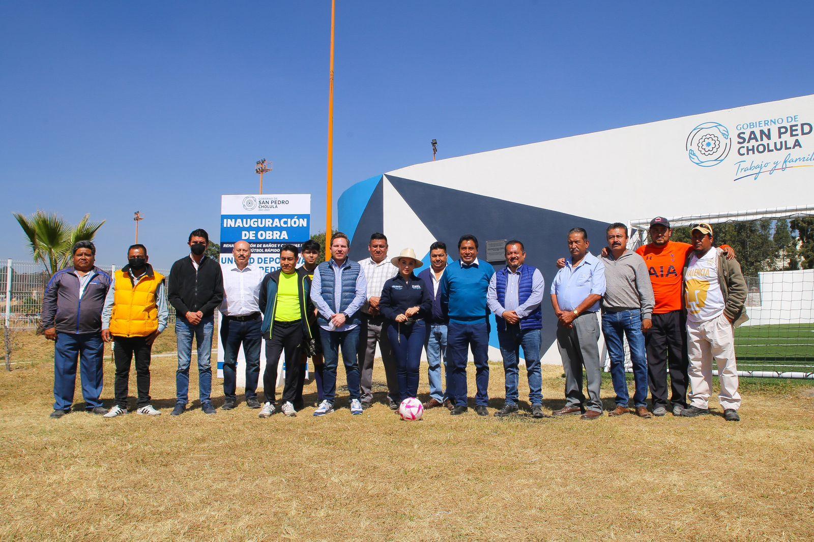 Paola Angon entrega primera etapa de rehabilitación del deportivo San Pedro