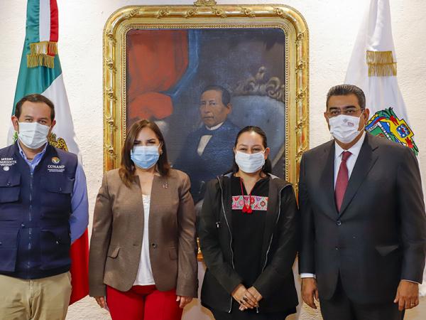 Acuerdan gobierno estatal y Semarnat trabajo conjunto por el medio ambiente en Puebla