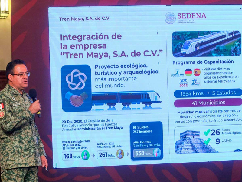 Sedena da fecha para inicio de operaciones del Tren Maya; será el 1 de diciembre