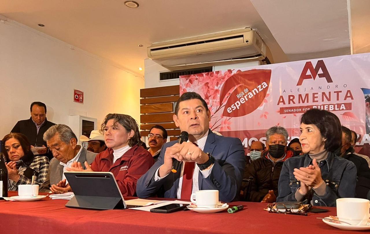 Ni migajas ni regalos, lo fundamental es focalizar mayores recursos al sector primario: Alejandro Armenta.