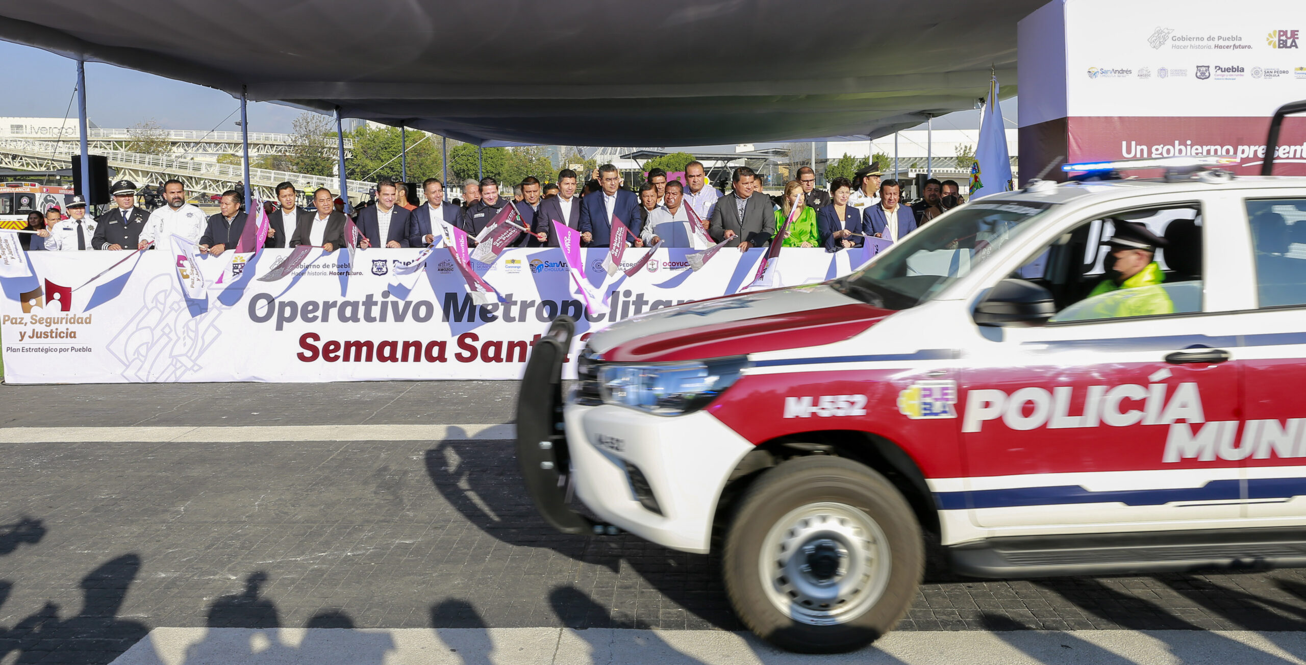 Con Operativo Metropolitano, gobierno de Sergio Salomón garantiza seguridad en Semana Santa