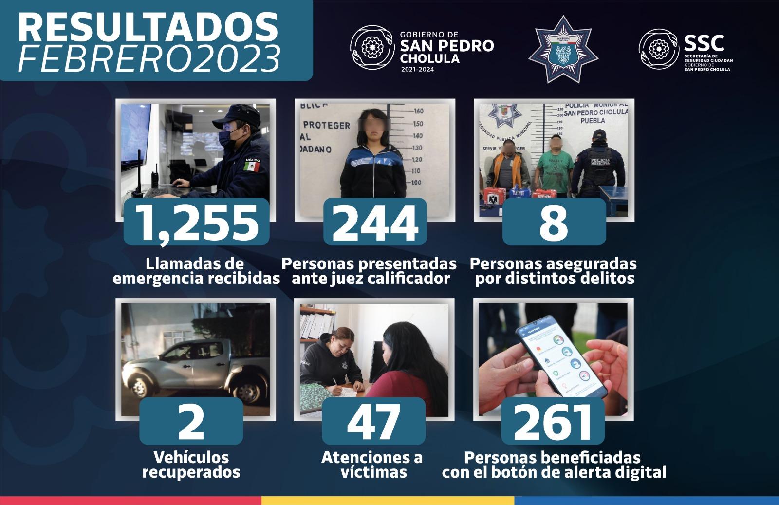 El Gobierno de Paola Angon continúa reforzando el trabajo en favor de la tranquilidad de los cholultecas