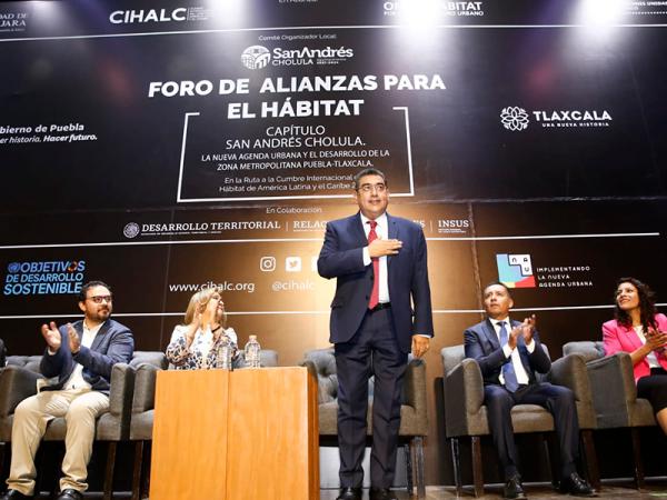 Puebla, referente en diseño de políticas públicas para desarrollo de ciudades: Sergio Salomón
