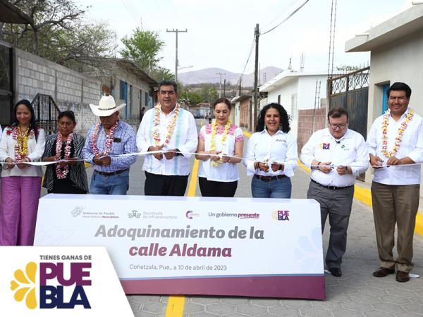 Favorece gobierno de Sergio Salomón a Santa María Cohetzala con infraestructura carretera