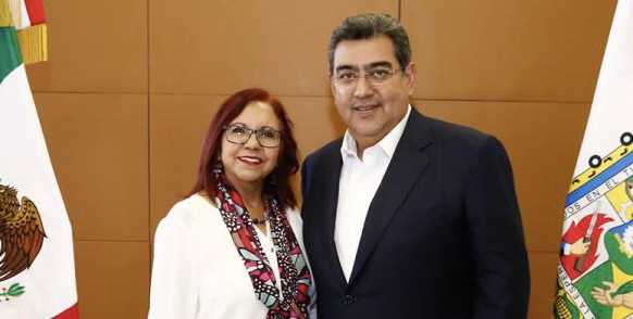 Sostiene Sergio Salomón reunión con Leticia Ramírez, titular de la SEP y acuerdan fortalecer la educación en Puebla