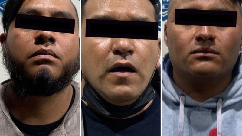 Detiene Policía Municipal a tres hombres por asalto a ruta 54