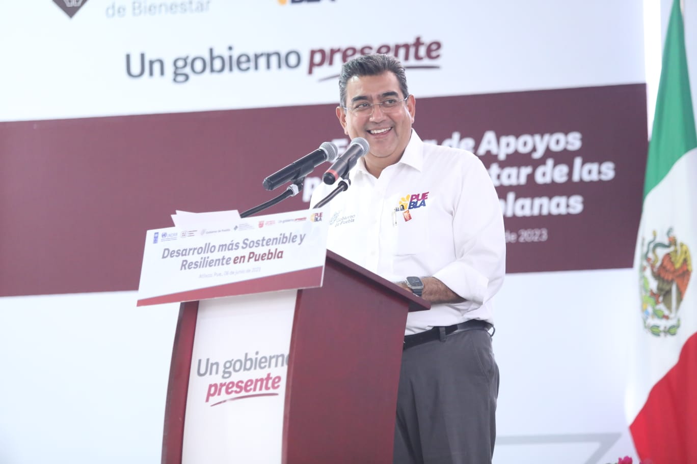 Llama Sergio Salomón a hacerle frente al cambio climático mediante programas de resiliencia