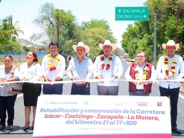 Impulsa Sergio Salomón desarrollo en la Mixteca: inaugura obras carreteras por más de 135 mdp