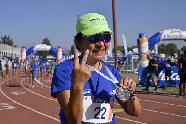 La Rectora María Lilia Cedillo Ramírez participa en el Medio Maratón del Día del Padre San Andrés Cholula 2023