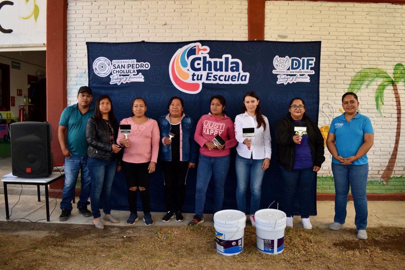 En San Pedro Cholula arranca el programa “Chula tu Escuela“ para mejorar condiciones de las instituciones