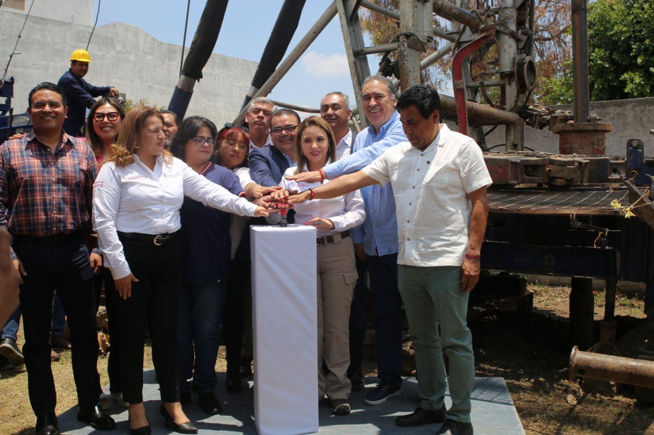 Paola Angon cumple compromiso: inicia perforación de dos nuevos pozos para San Pedro Cholula