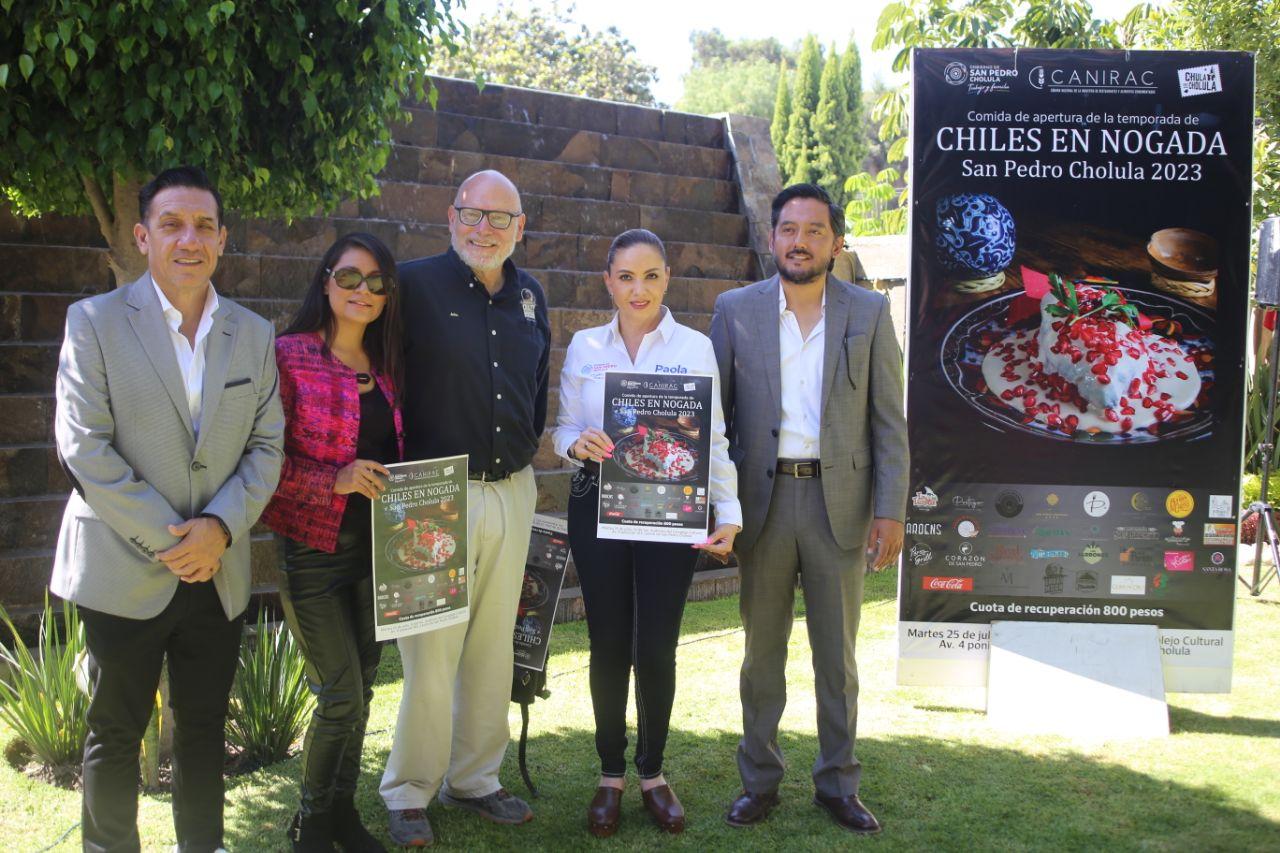 San Pedro Cholula espera una derrama económica de 4.4 mdp por la venta de Chiles en Nogada