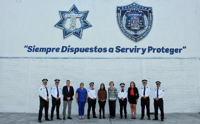 Signan PolicíaAuxiliar y Cruz Roja Mexicana convenio en materia de capacitación