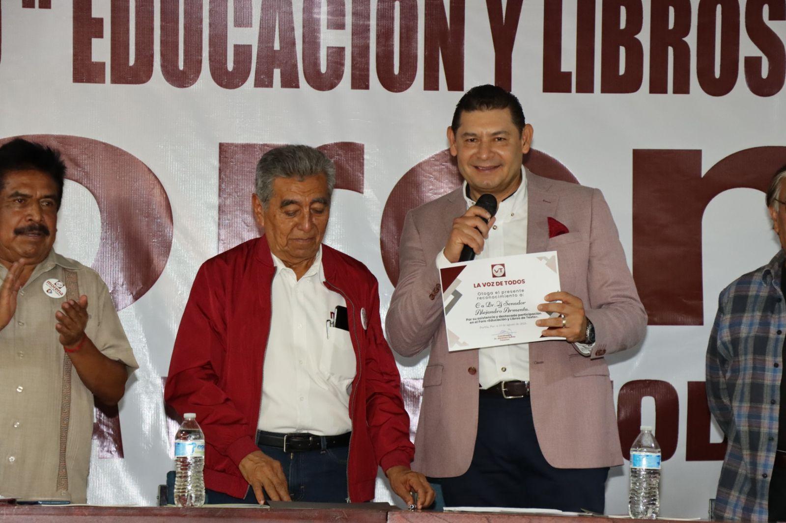 Como senador de Morena impulsamos la educación con valores que promueve AMLO: Alejandro Armenta