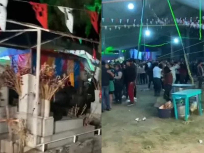 “Y dele y dele nomas”… organizan baile sonidero en panteón de Acatzingo, Puebla