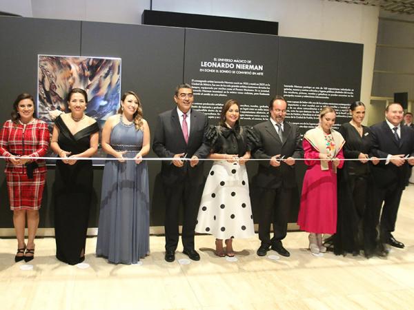 Inaugura Sergio Salomón exposición “Donde el sonido se convirtió en arte”, homenaje póstumo a Leonardo Nierman 05 Octubre 2023