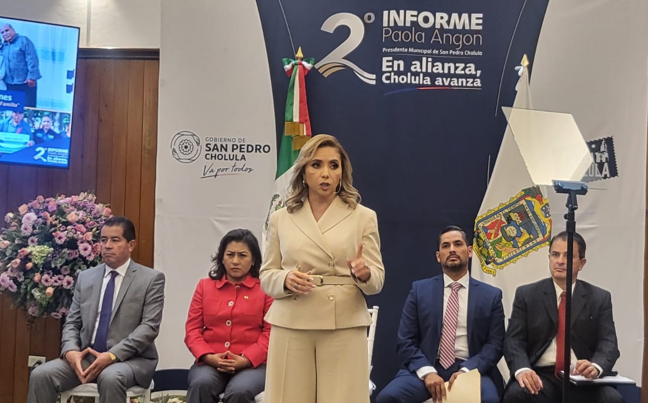 Afirma Paola Angon que sin presiones y sin distingos seguirá trabajando para recuperar la grandeza de San Pedro Cholula