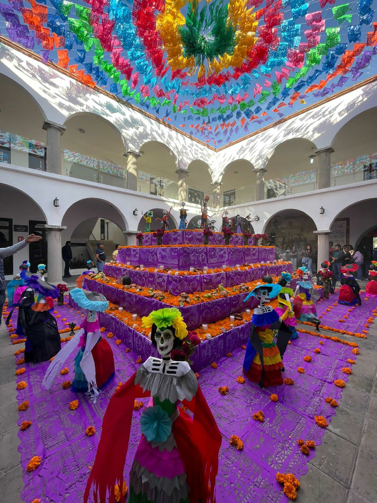San Pedro Cholula participa en el Corredor  Metropolitano de Ofrendas