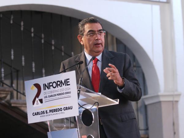 Llama gobernador Sergio Salomón a poblanos a analizar rendición de cuentas de ediles