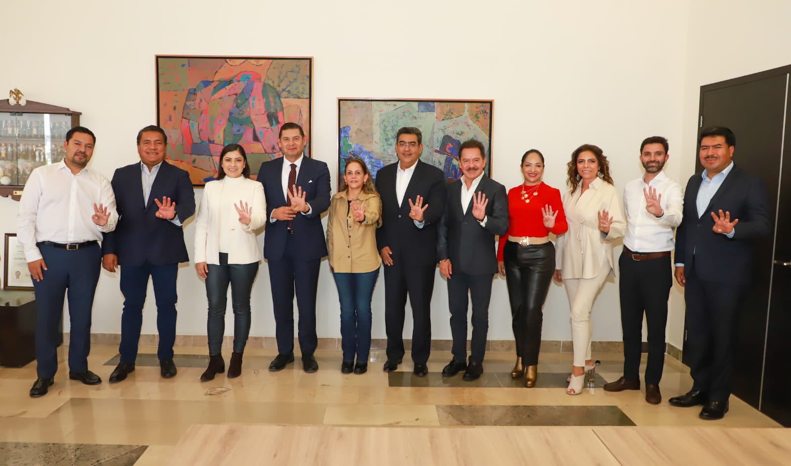 Para abonar a la gobernabilidad, Salomón Céspedes se reune con el coordinador de los Comités de Defensa de la 4T Puebla, Alejandro Armenta
