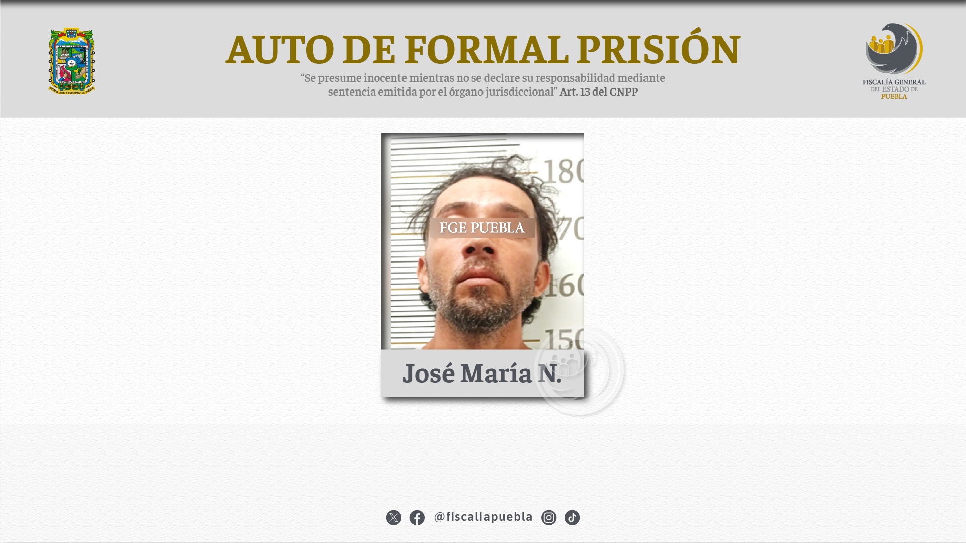 Auto de formal prisión por secuestro de un hombre en el año 2000