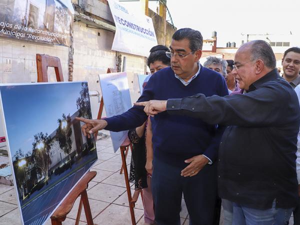 Con inicio de la reconstrucción del mercado municipal, gobierno estatal impulsa el desarrollo de Zacatlán