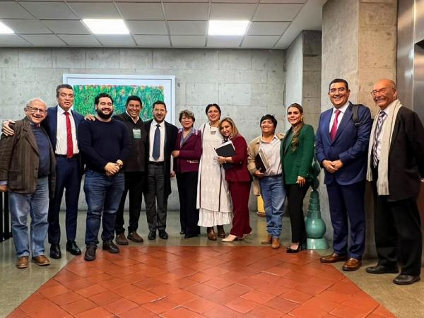 Participa Sergio Salomón en reunión con la Secretaria de Cultura, Alejandra Frausto