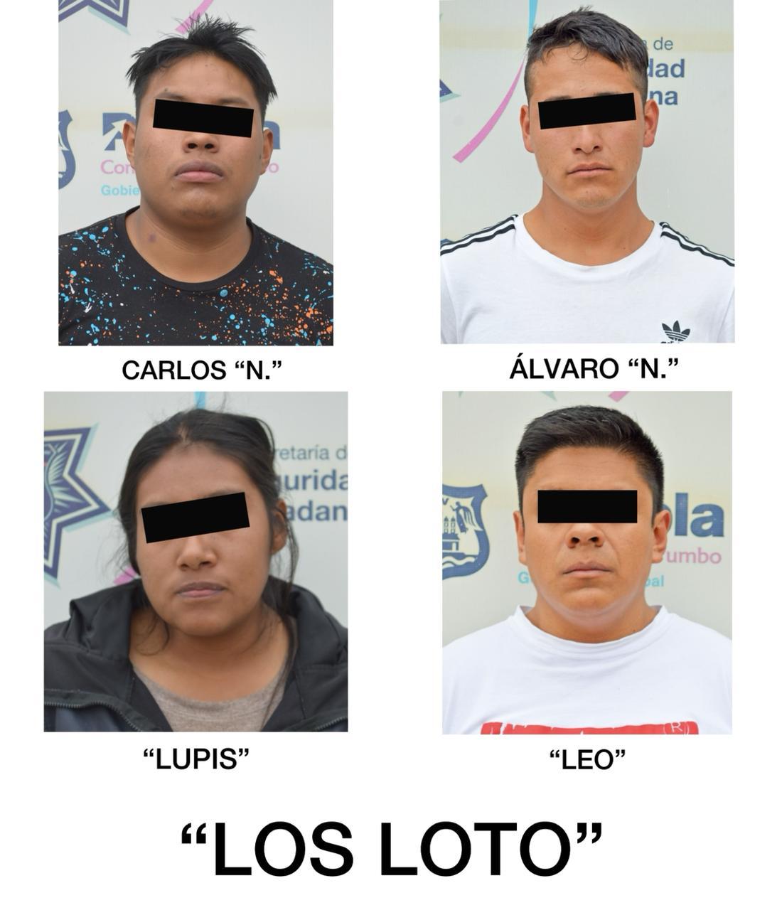Detienen a diez personas que se dedicaban al robo con violencia en la capital poblana